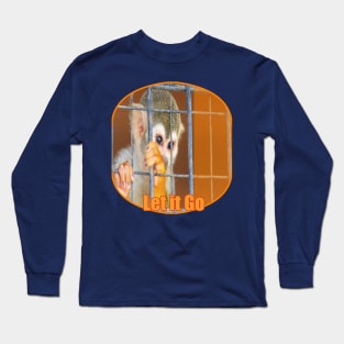 Caged animals Freedom Monkey Long Sleeve T-Shirt